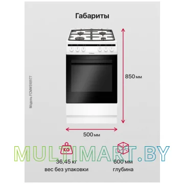 Плита газовая Hansa FCMW590977 картинка 8